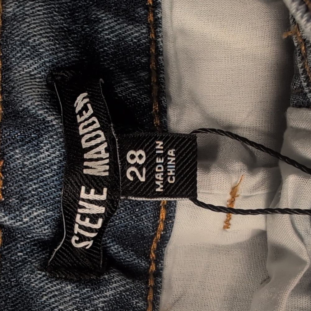 Steve Madden Marlowe Denim Skort Mini Skirt - Picture 2 of 10
